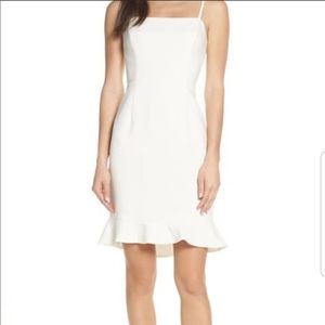 French Connection Ruffle Hem Sheath Dress